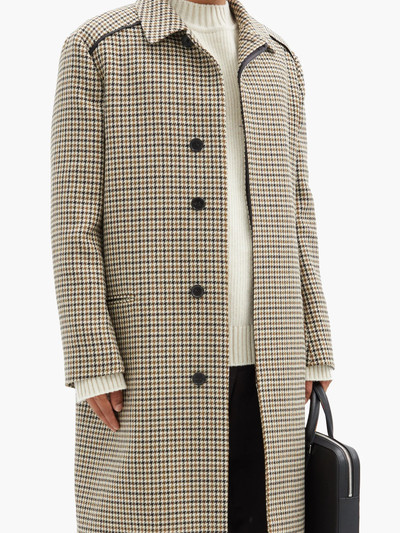 Paul Smith Single-breasted houndstooth-check wool overcoat outlook