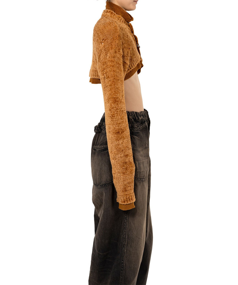 Layered Cropped Knit Cardigan 12