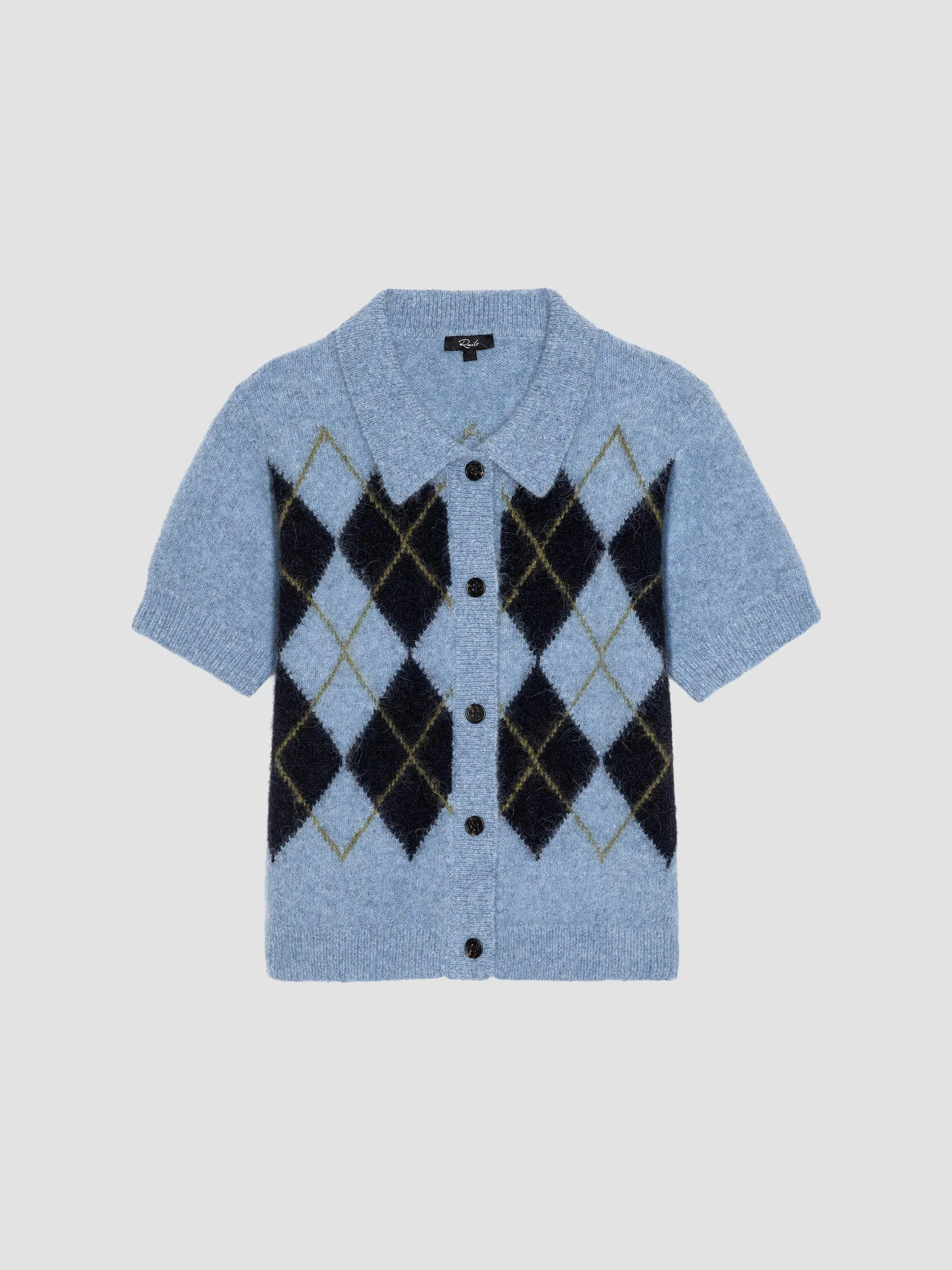 Women's Kelly Argyle Alpaca-Blend Sweater - Argyle - 1