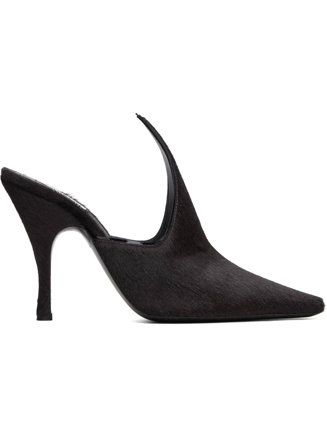 Brown Court Mule Heels - 1