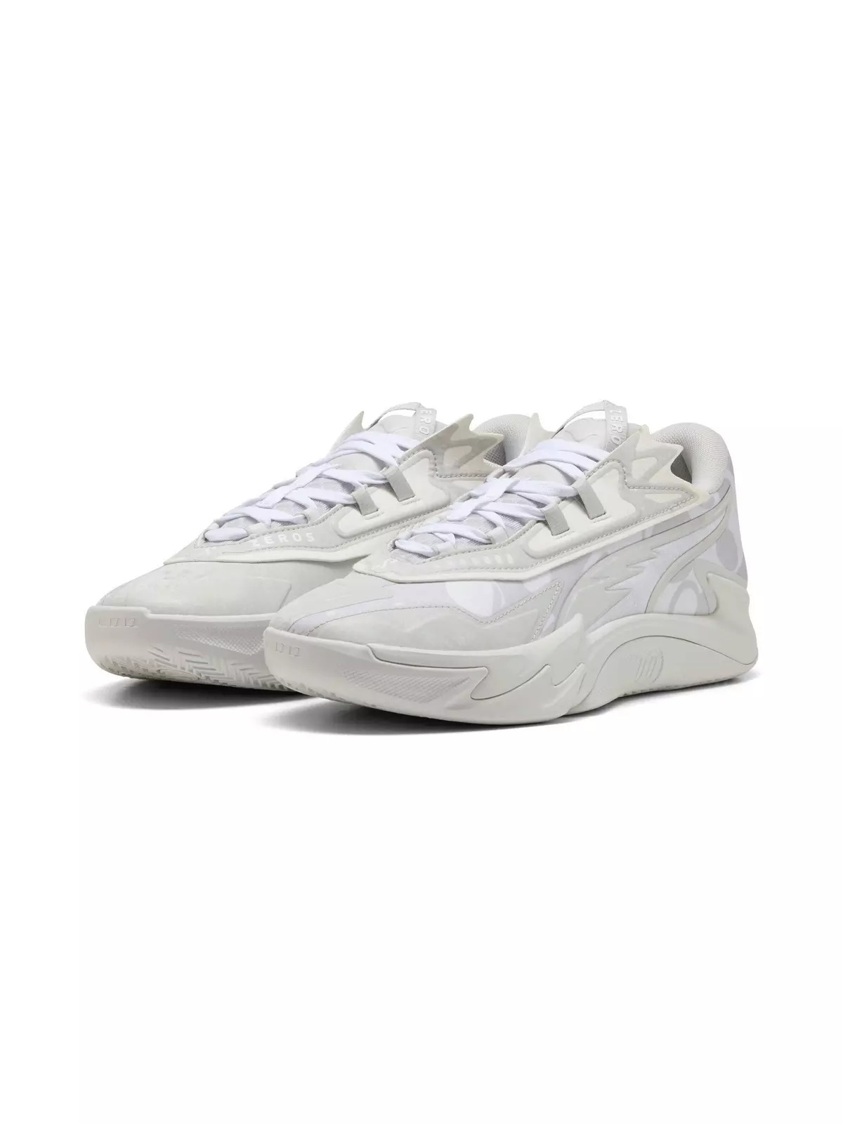 PUMA Scoot Zeros II "Glacial Grey/PUMA White" Men's Basketball Shoe - 3