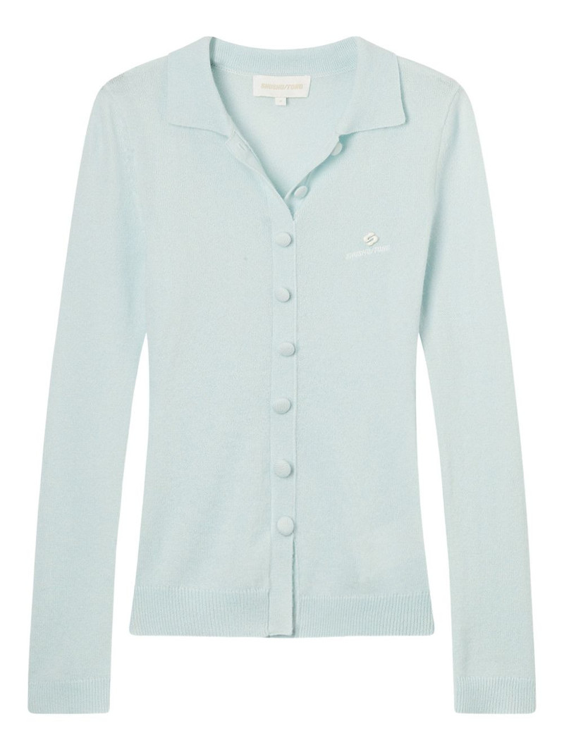 Buttoned collared cardigan 1