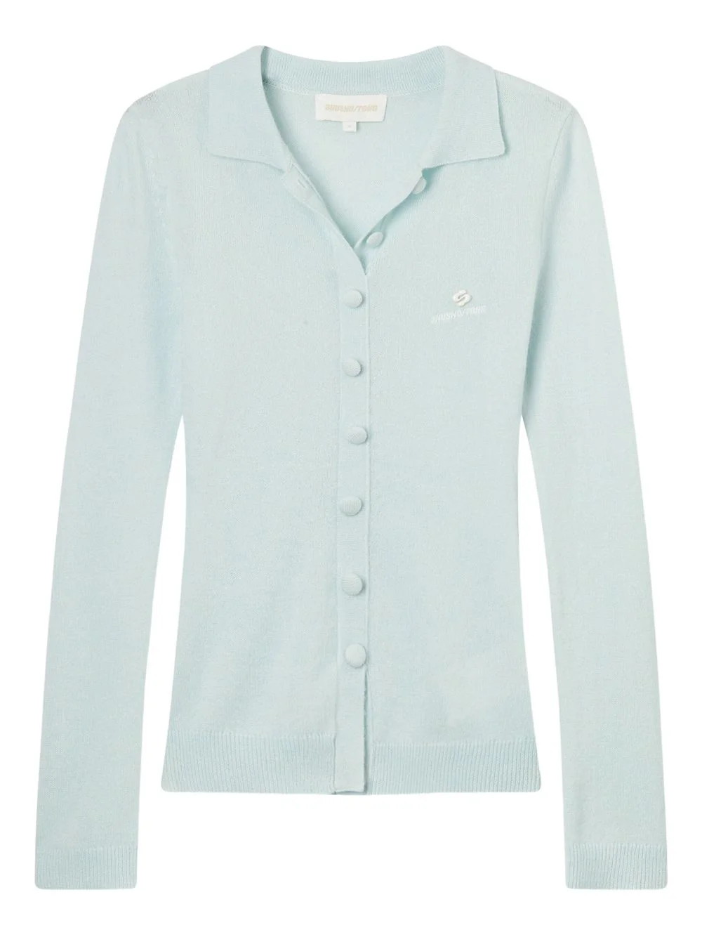 Buttoned collared cardigan - 1