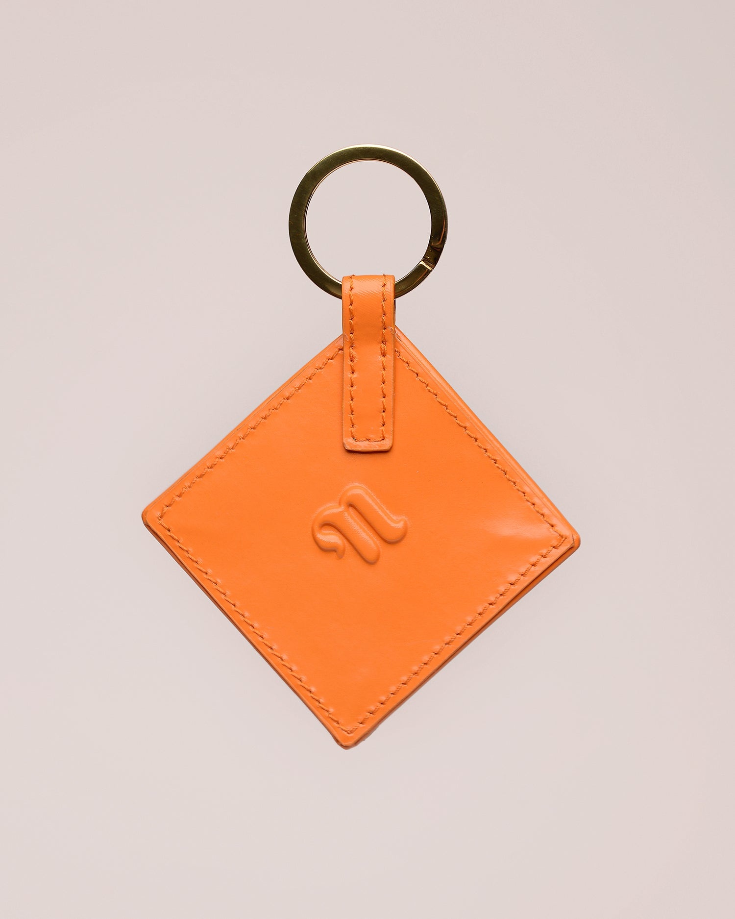 Patent Vegan Leather Origami Keychain - 1