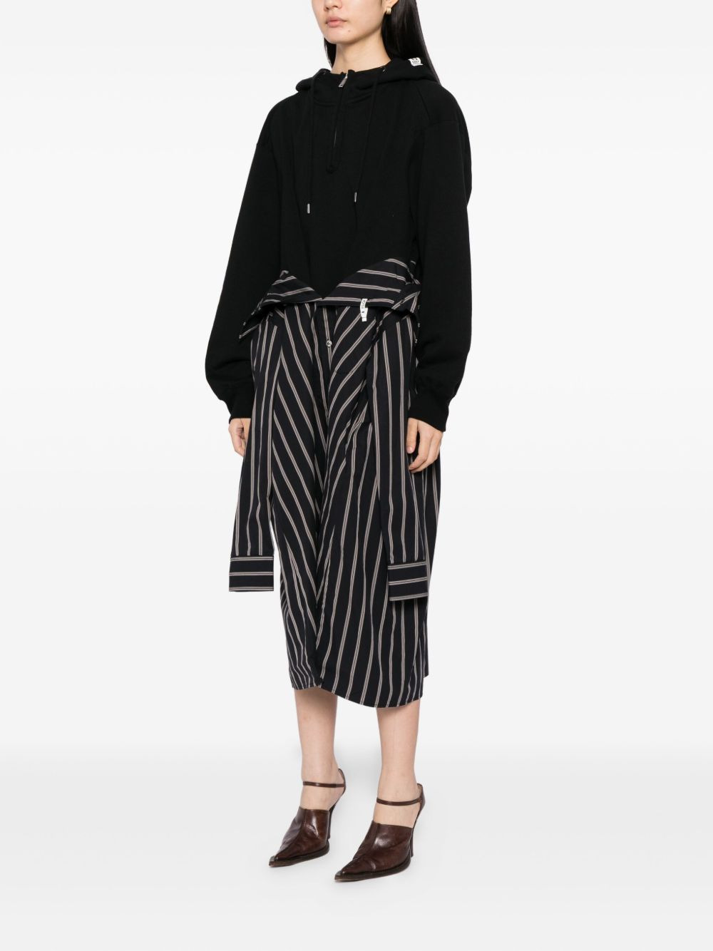 combined hoodie dress - 3
