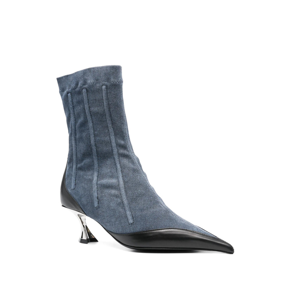 Mugler Blue Boots Women - 3
