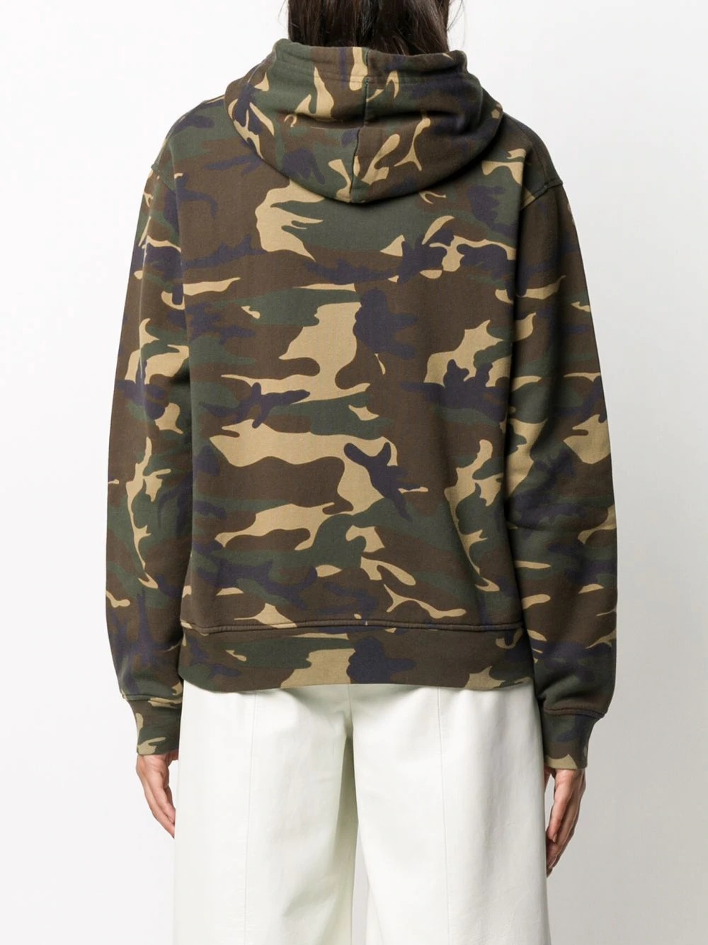 camouflage print hooded sweatshirt - 4