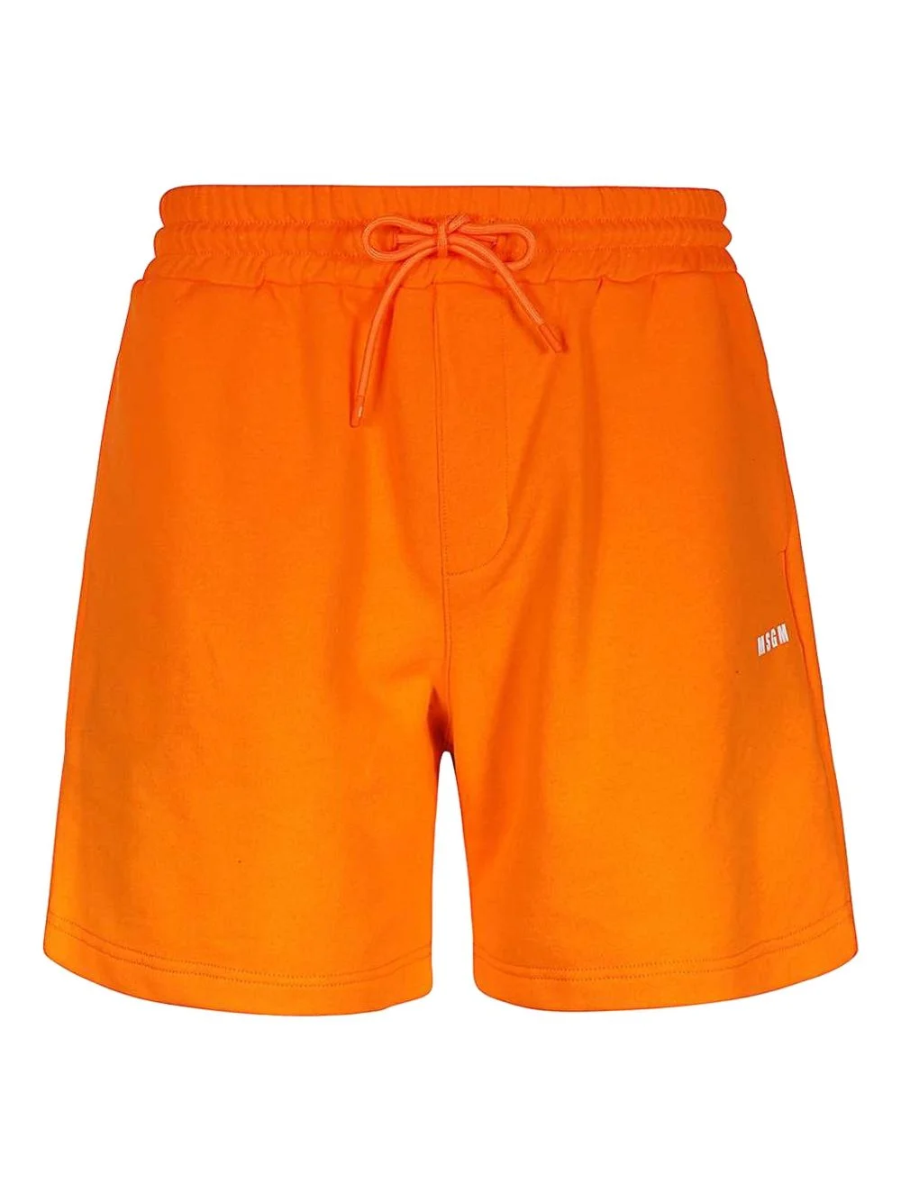 elasticated-waistband cotton shorts - 1