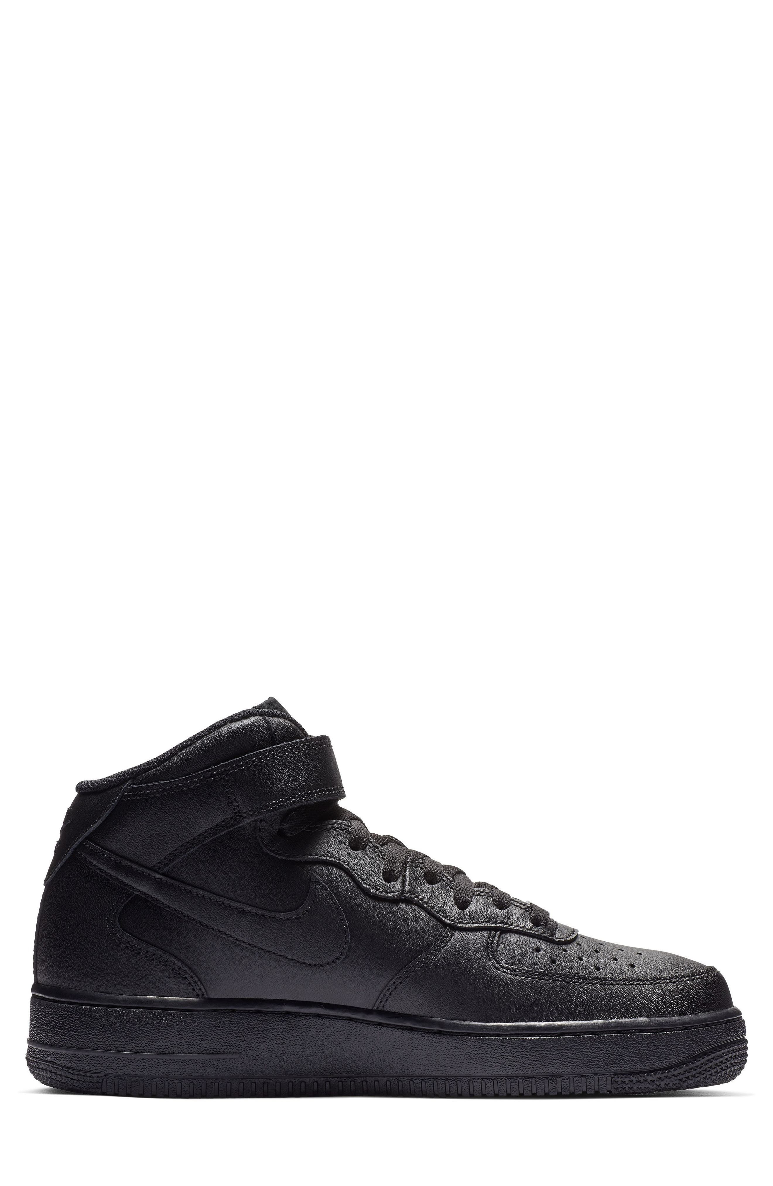 Nike Air Force 1 Mid '07 Sneaker in Black/Black at Nordstrom - 6