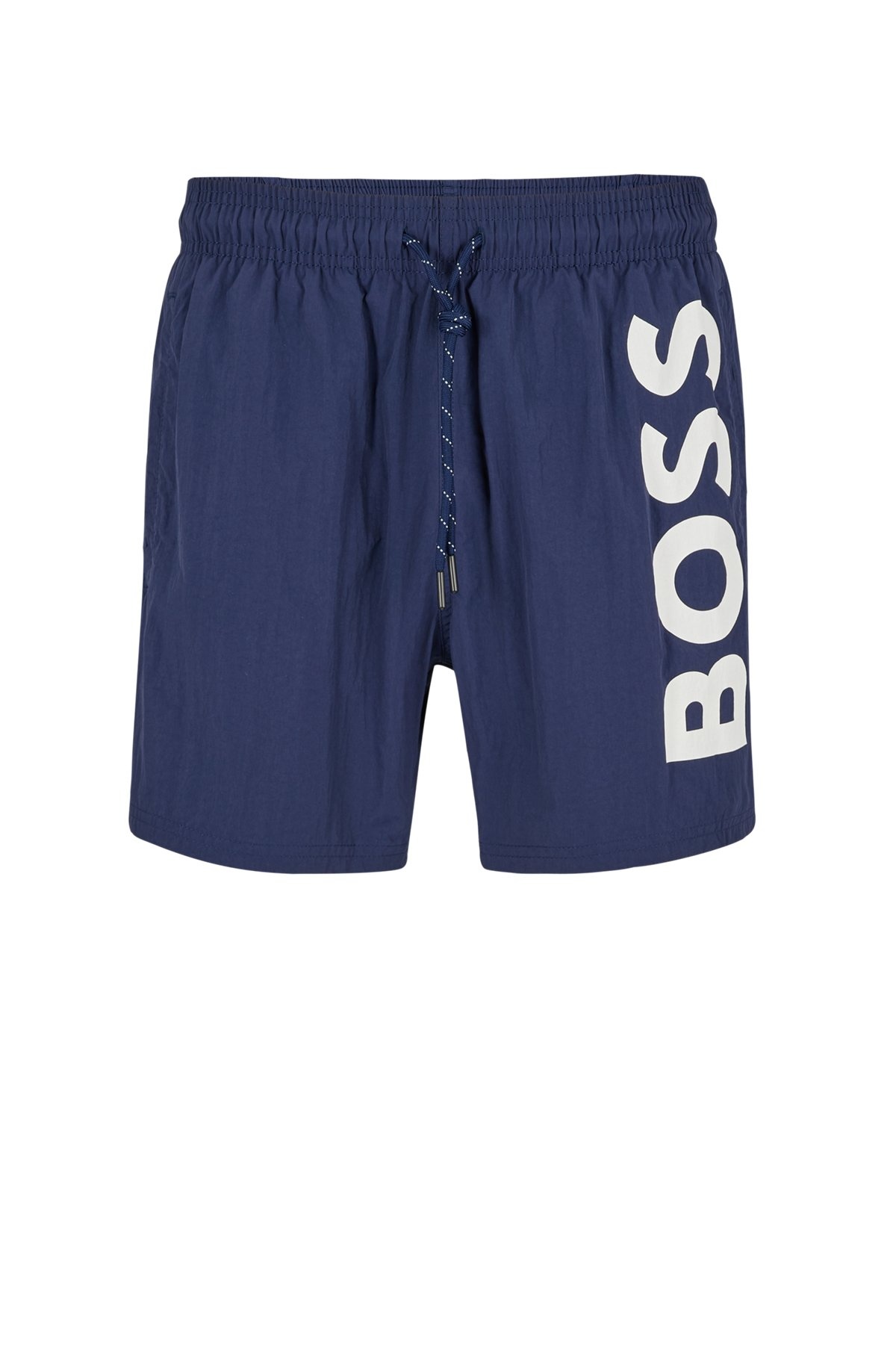 QUICK-DRYING SWIM SHORTS WITH CONTRAST LOGO - 1