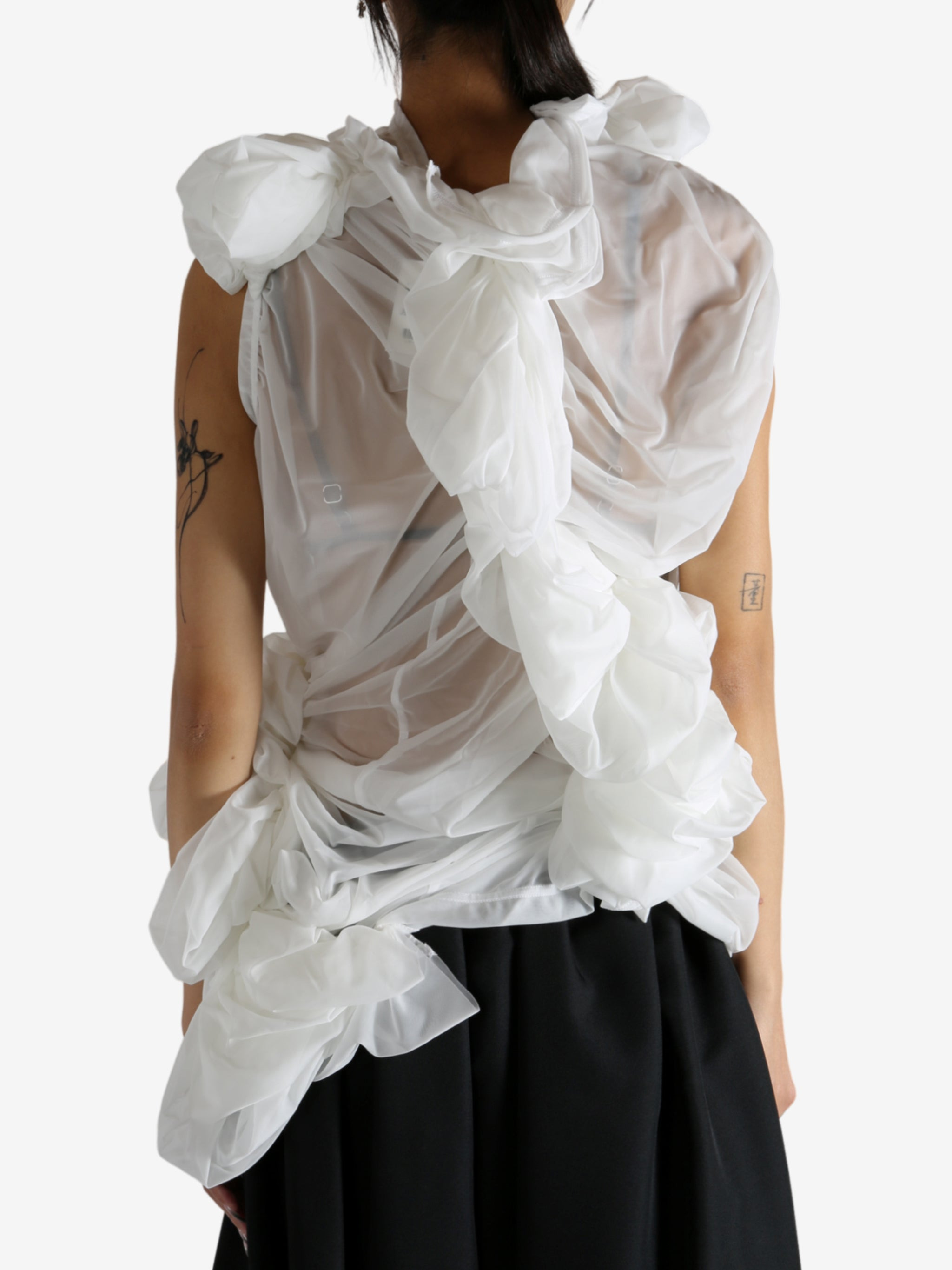 COMME DES GARCONS - Women Sleeveless Pleated T-Shirt - 3