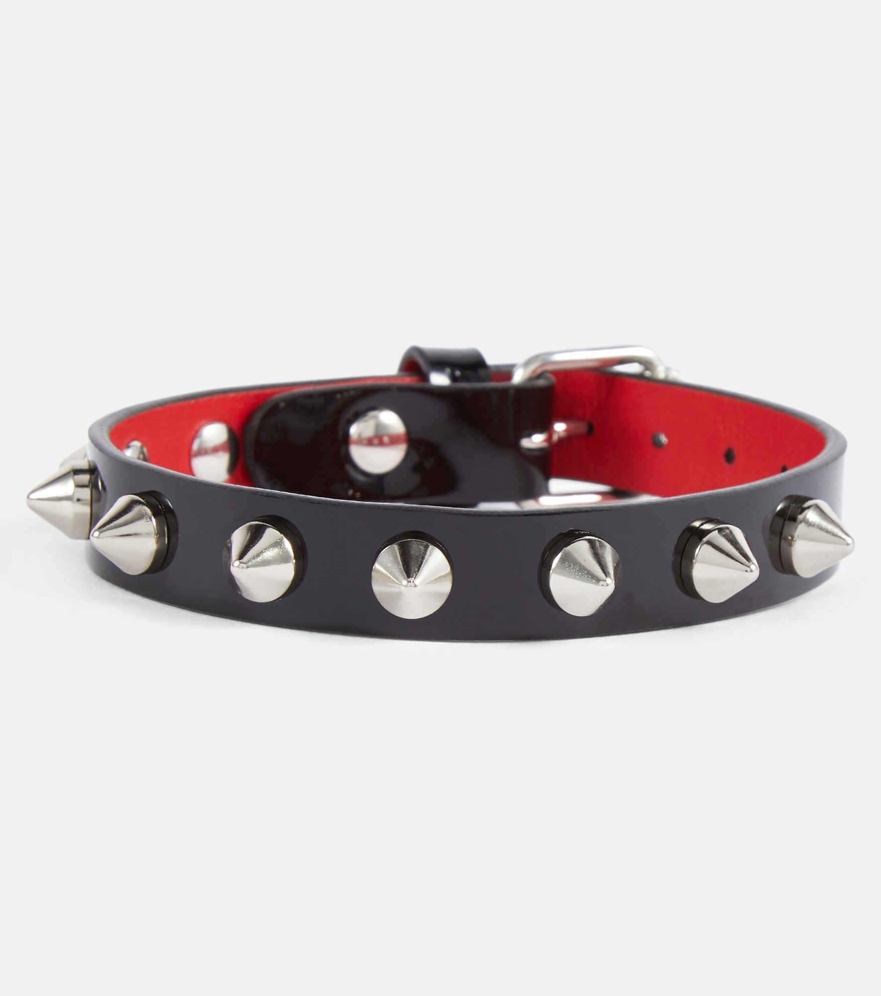 Loubilink embellished leather bracelet - 1