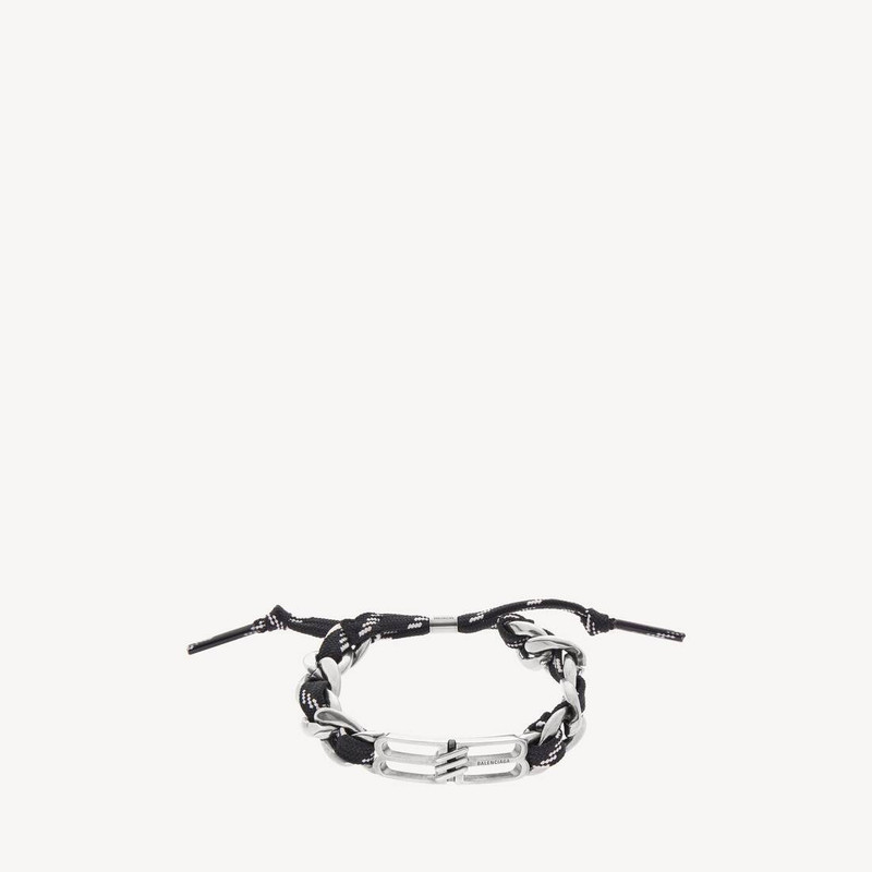 Bb Icon Lace Bracelet in Antique Silver/black/white 1