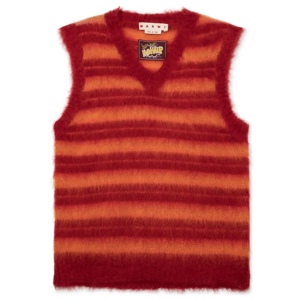 V NECK SWEATER - LACQUER - 1