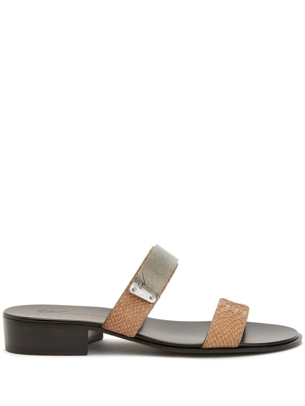Ignazio double-strap slide sandals - 1