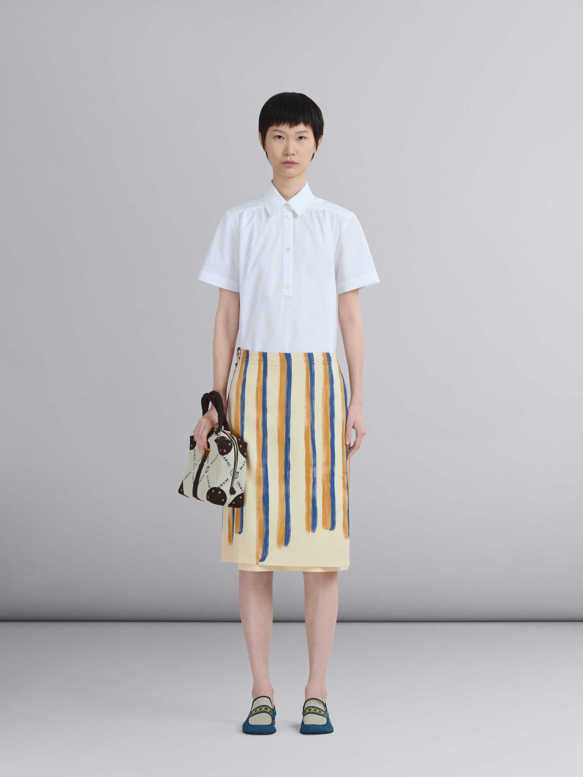CUBIC BAG IN WHITE MARNIGRAM TROMPE-L'ŒIL JACQUARD - 2