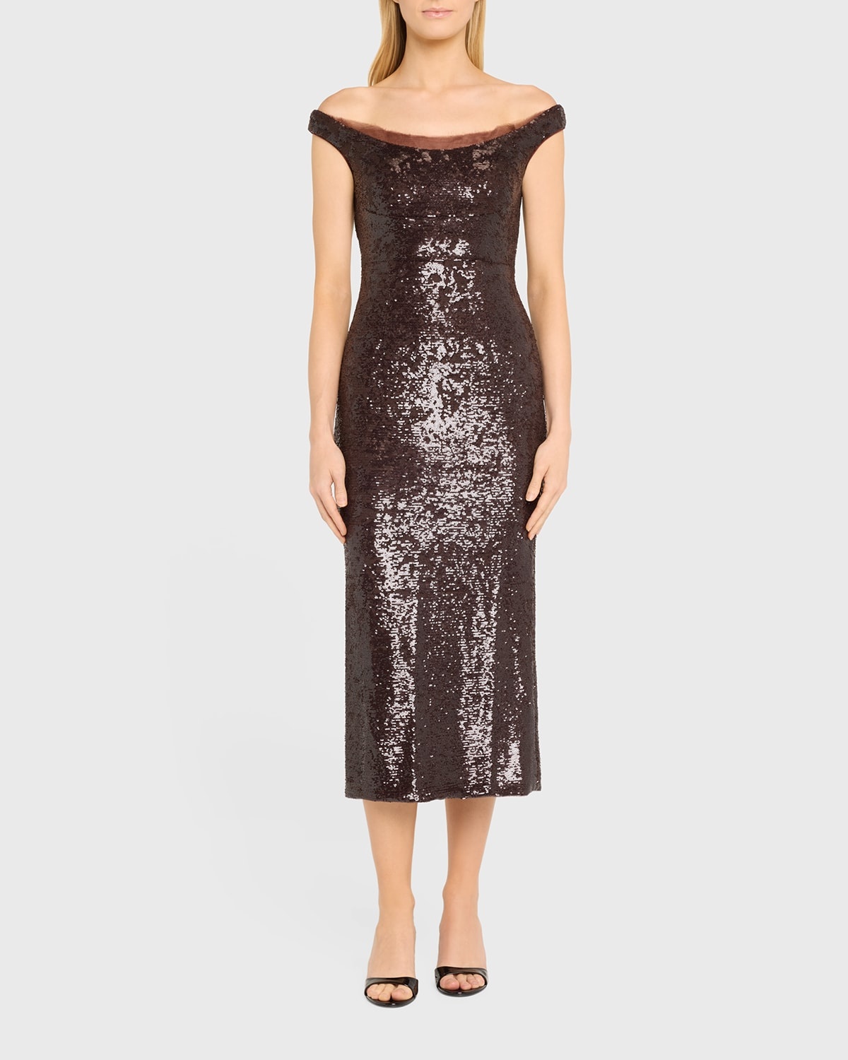 【Roland Mouret】 Sequinミディスカート Sequin midi skirt in green - Roland Mouret | Mytheresa