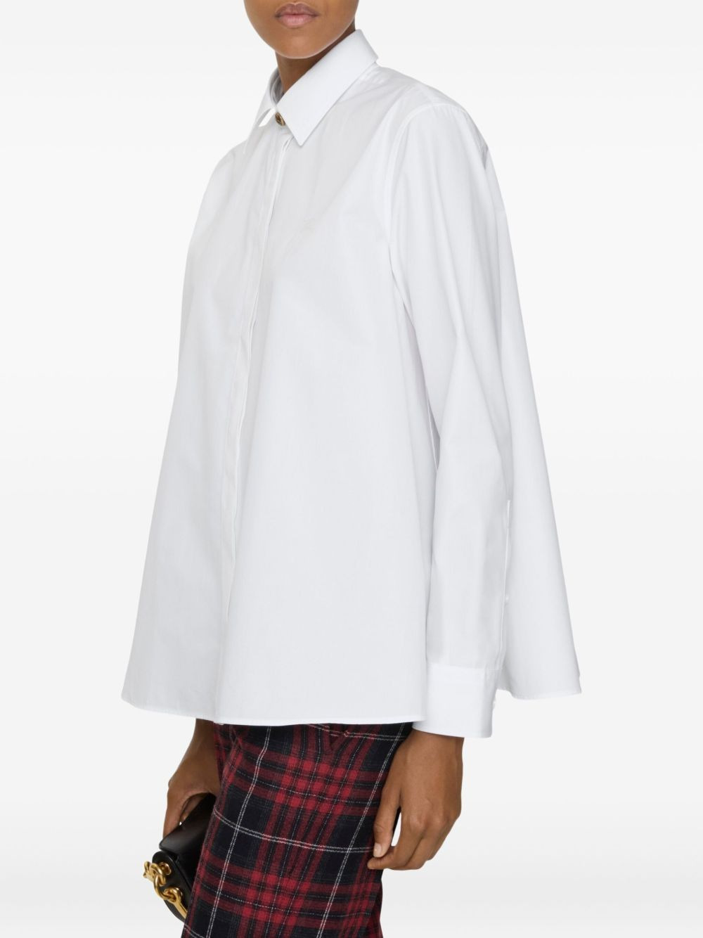 oversized cotton poplin shirt - 2