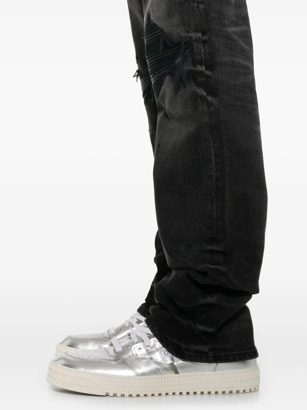 AMIRI - Men Leather Straight Mx1 Jean - 4