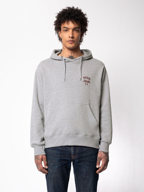 Franke Logo Hoodie Greymelange - 2