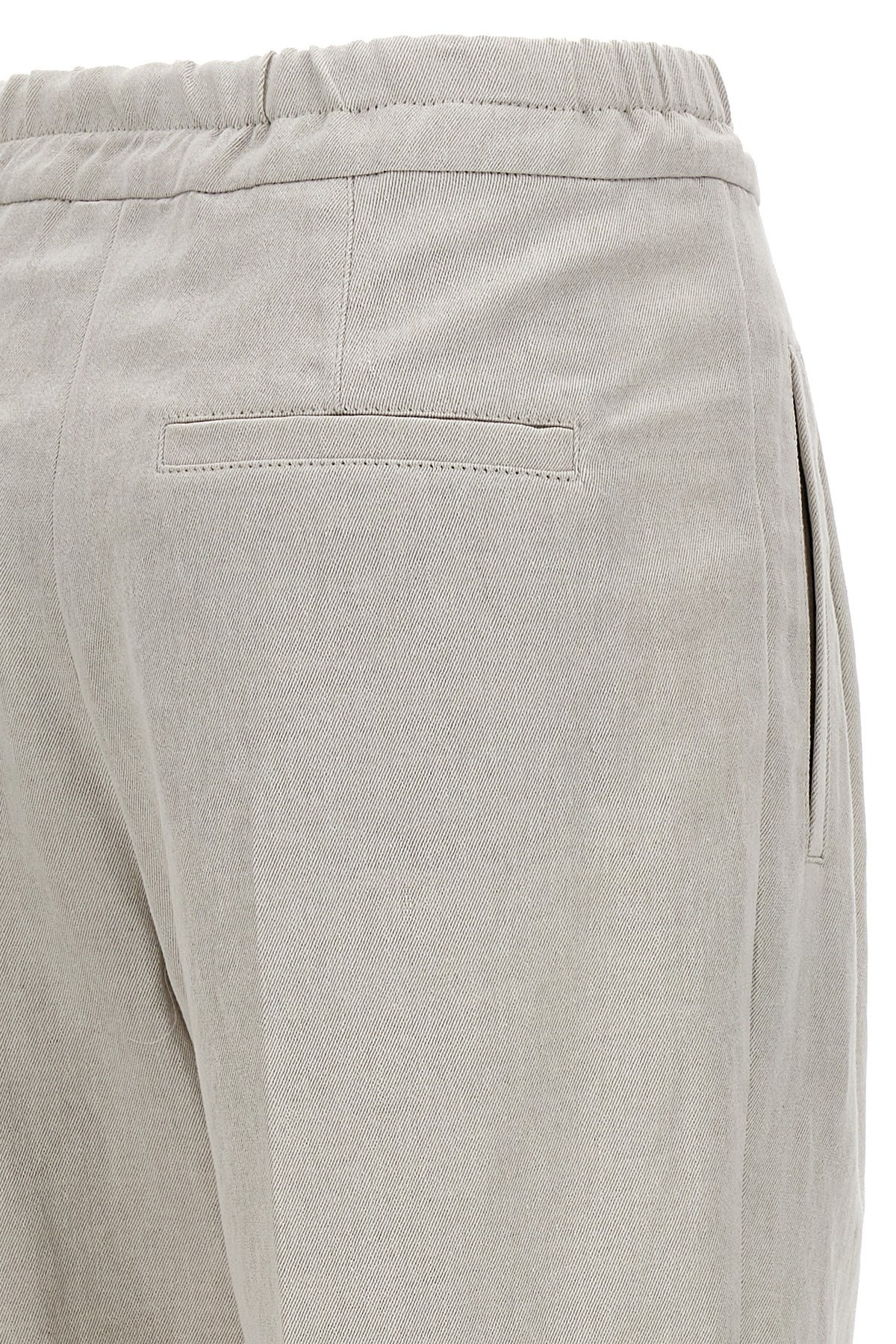 Linen cotton trousers - 5