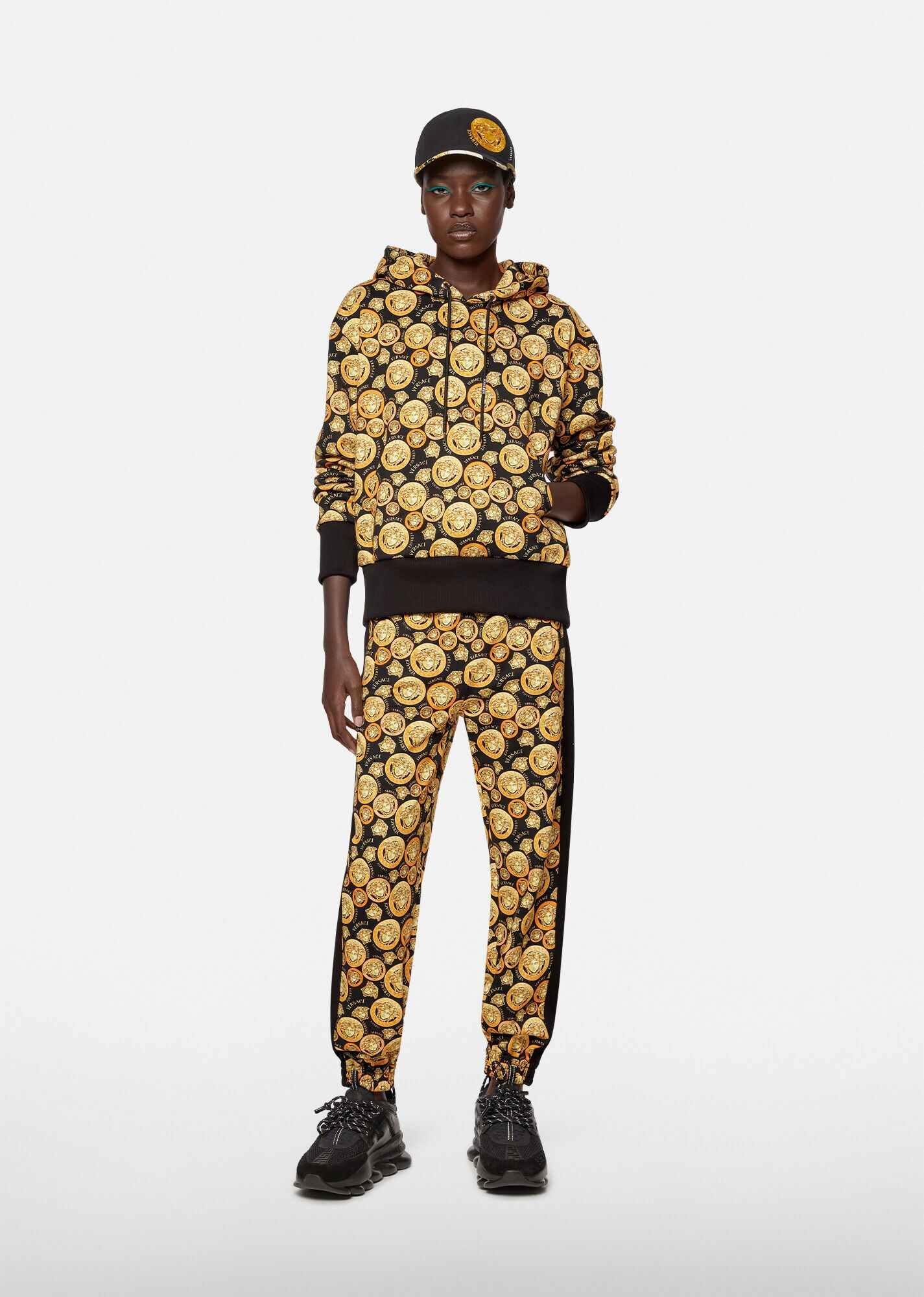 Medusa Amplified Print Cotton Hoodie - 4
