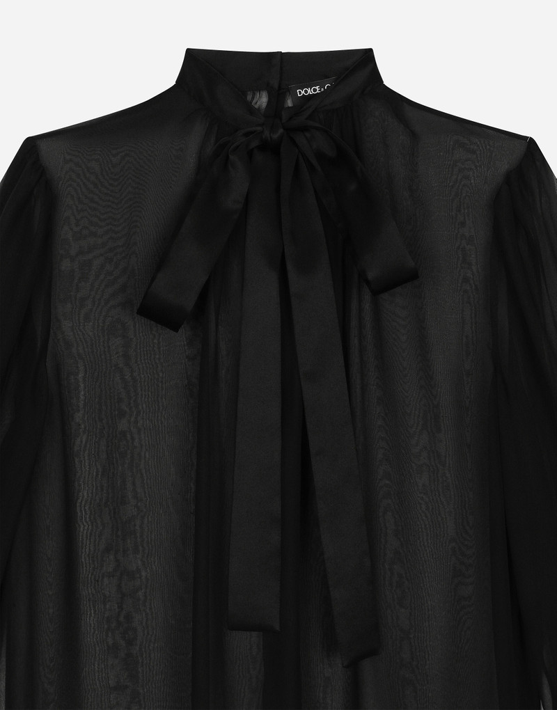 Silk chiffon pussy-bow blouse 3