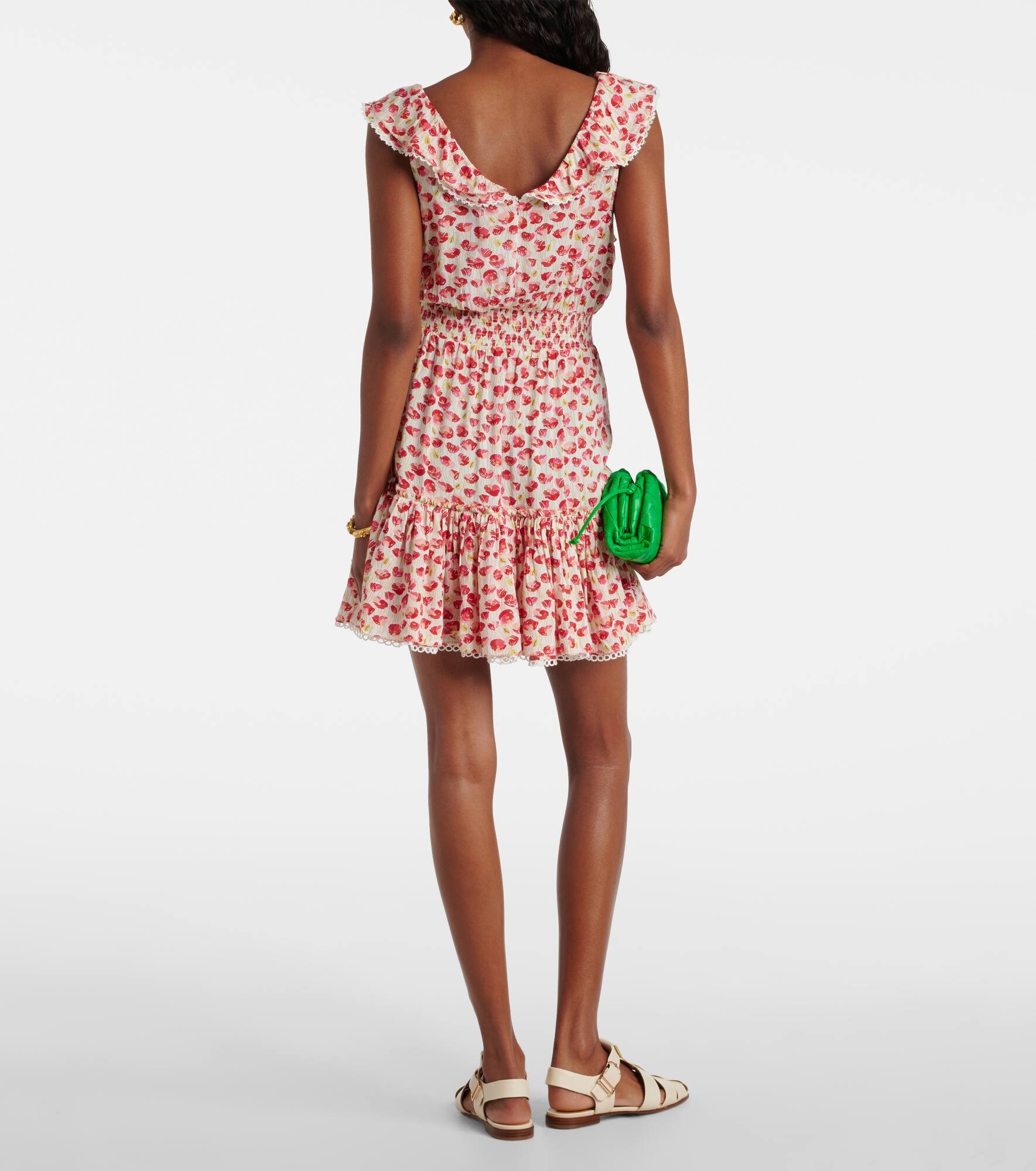 Bruna polka-dot ruffled minidress - 3