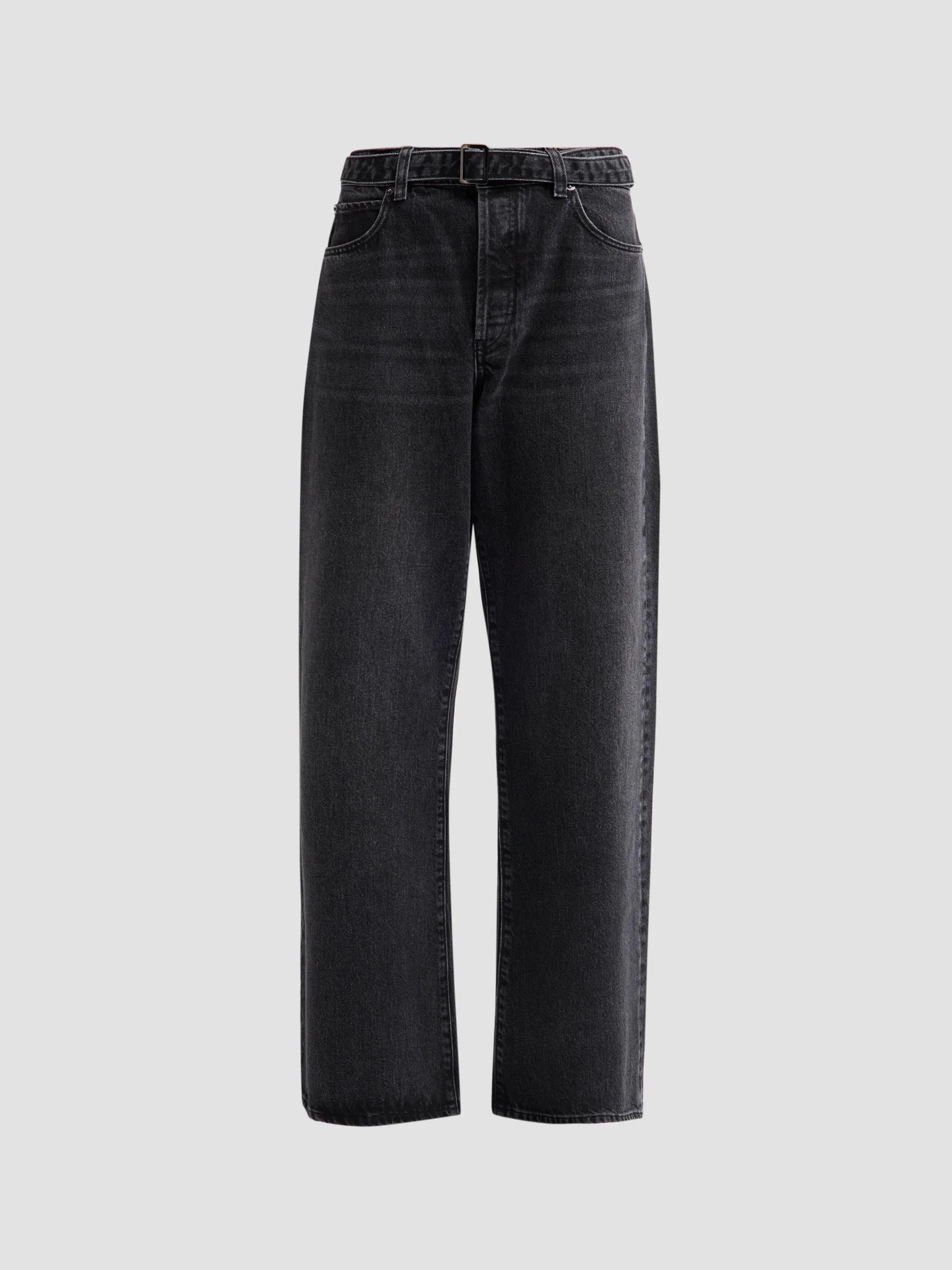 Women's Belted Straight-Leg Jeans - Venue - 1