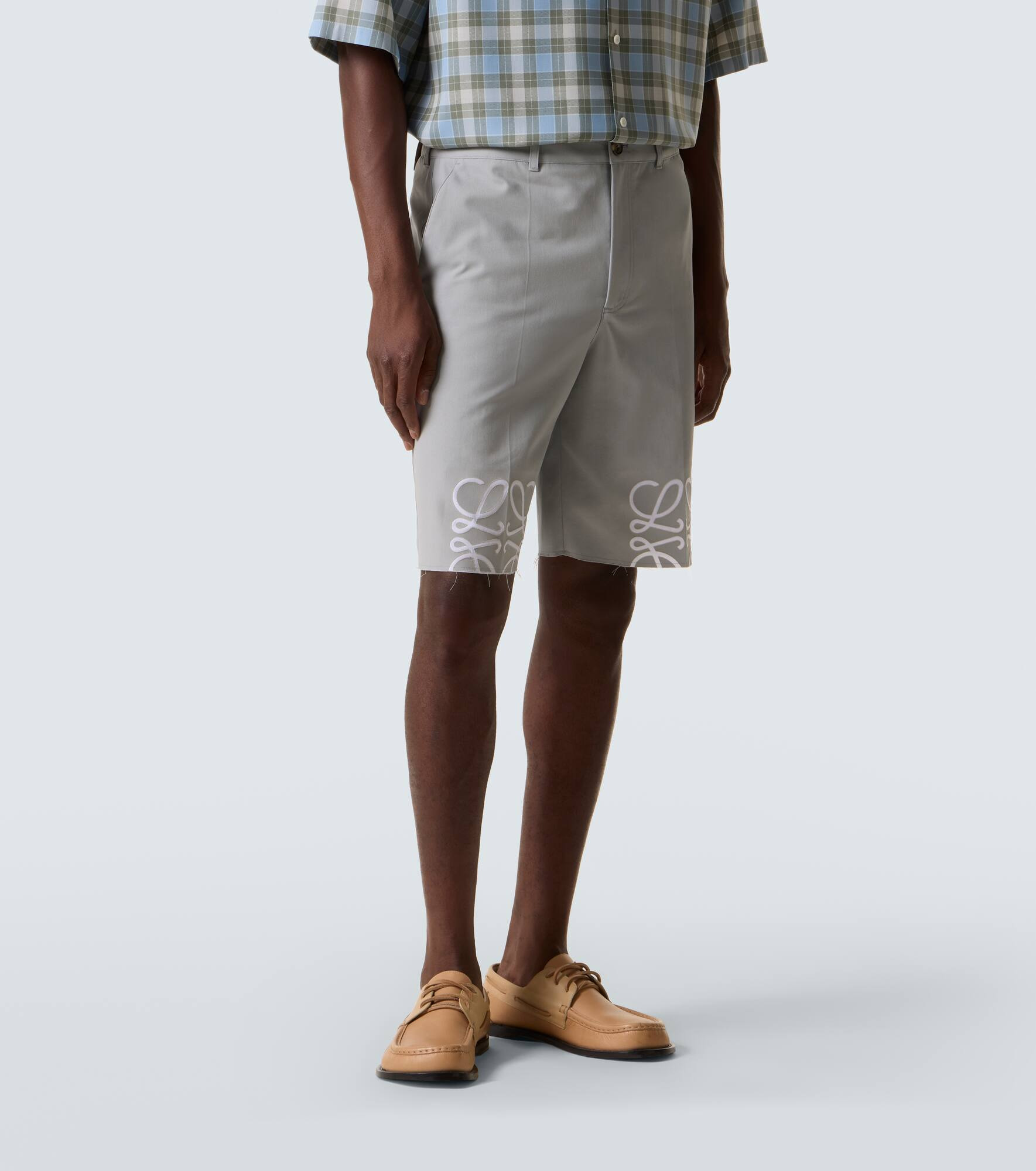 Anagram cotton twill shorts - 3