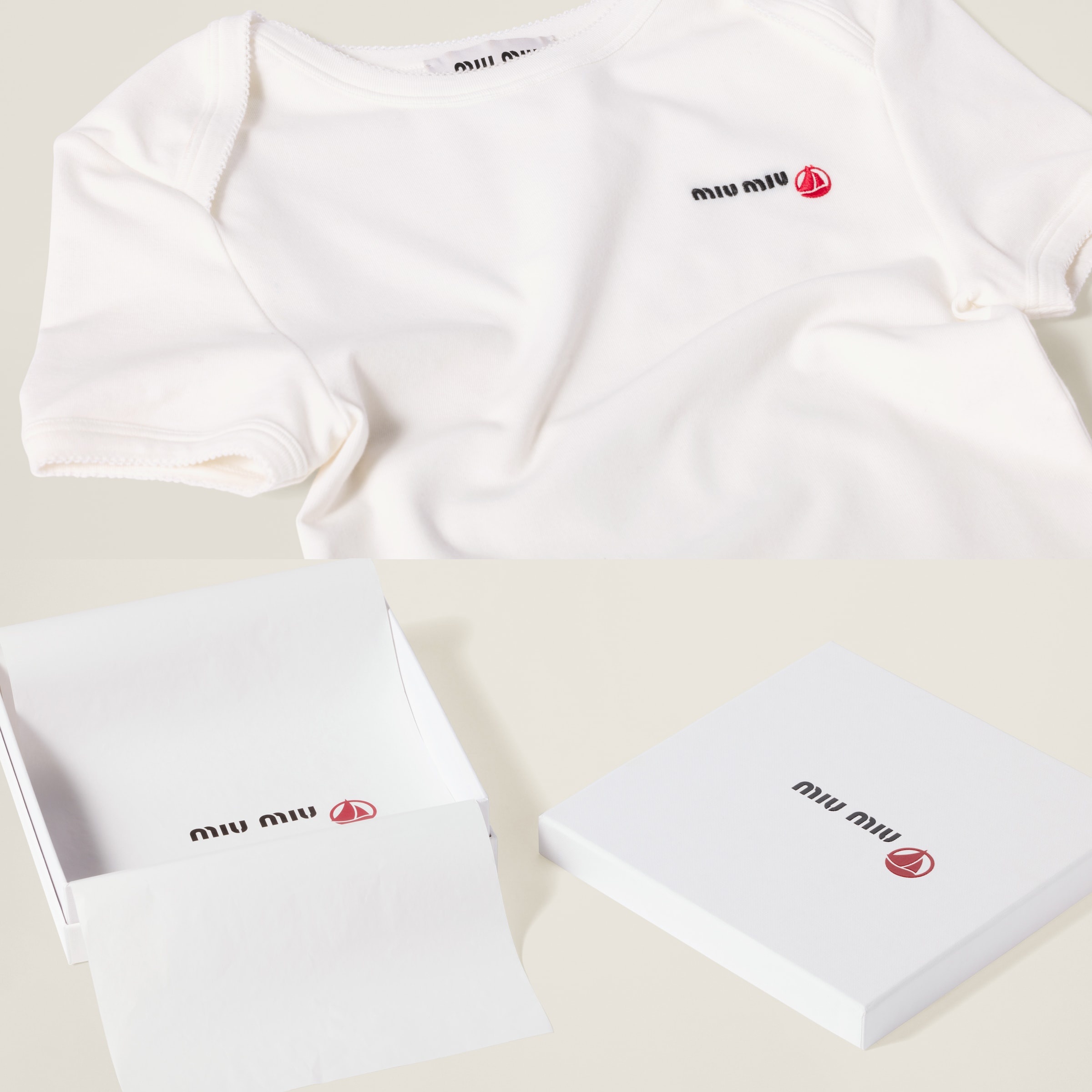 Petit Bateau X Miu Miu stretch jersey regular T-shirt - 6