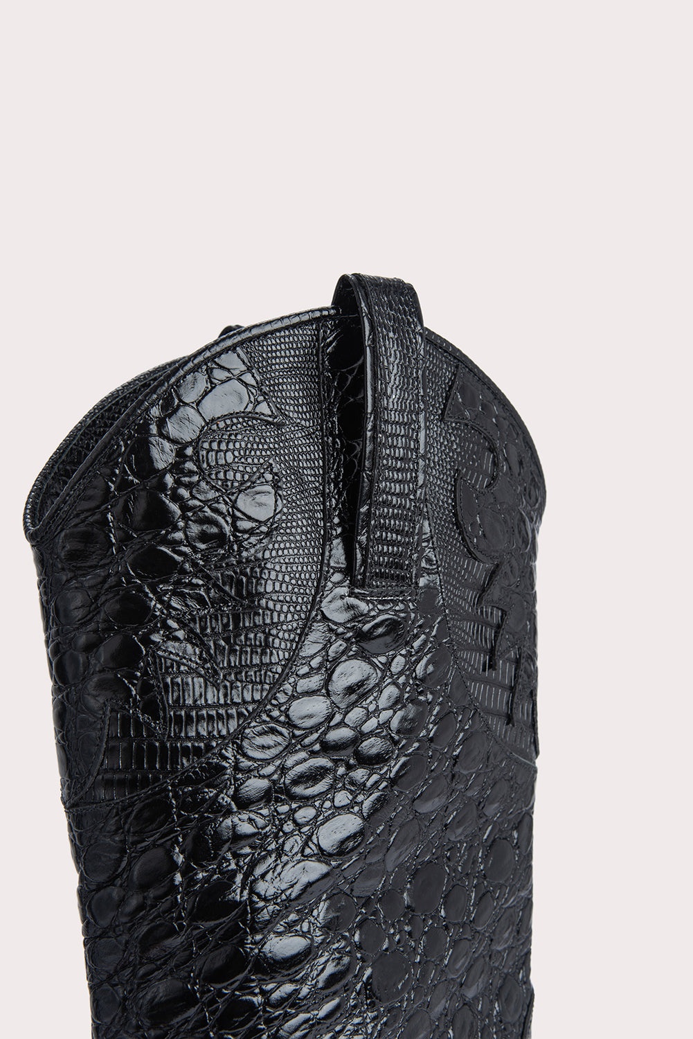 Melvin Black Croco Lizard Leather - 5