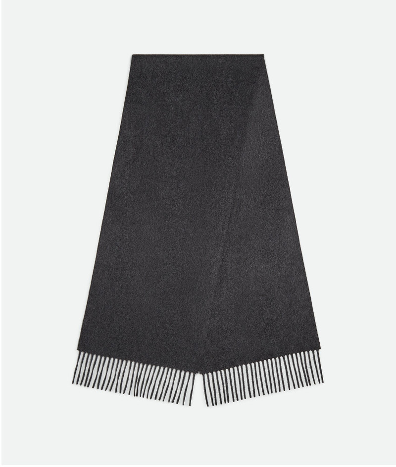 Bottega Veneta Cashmere Scarf With Leather Patch outlook