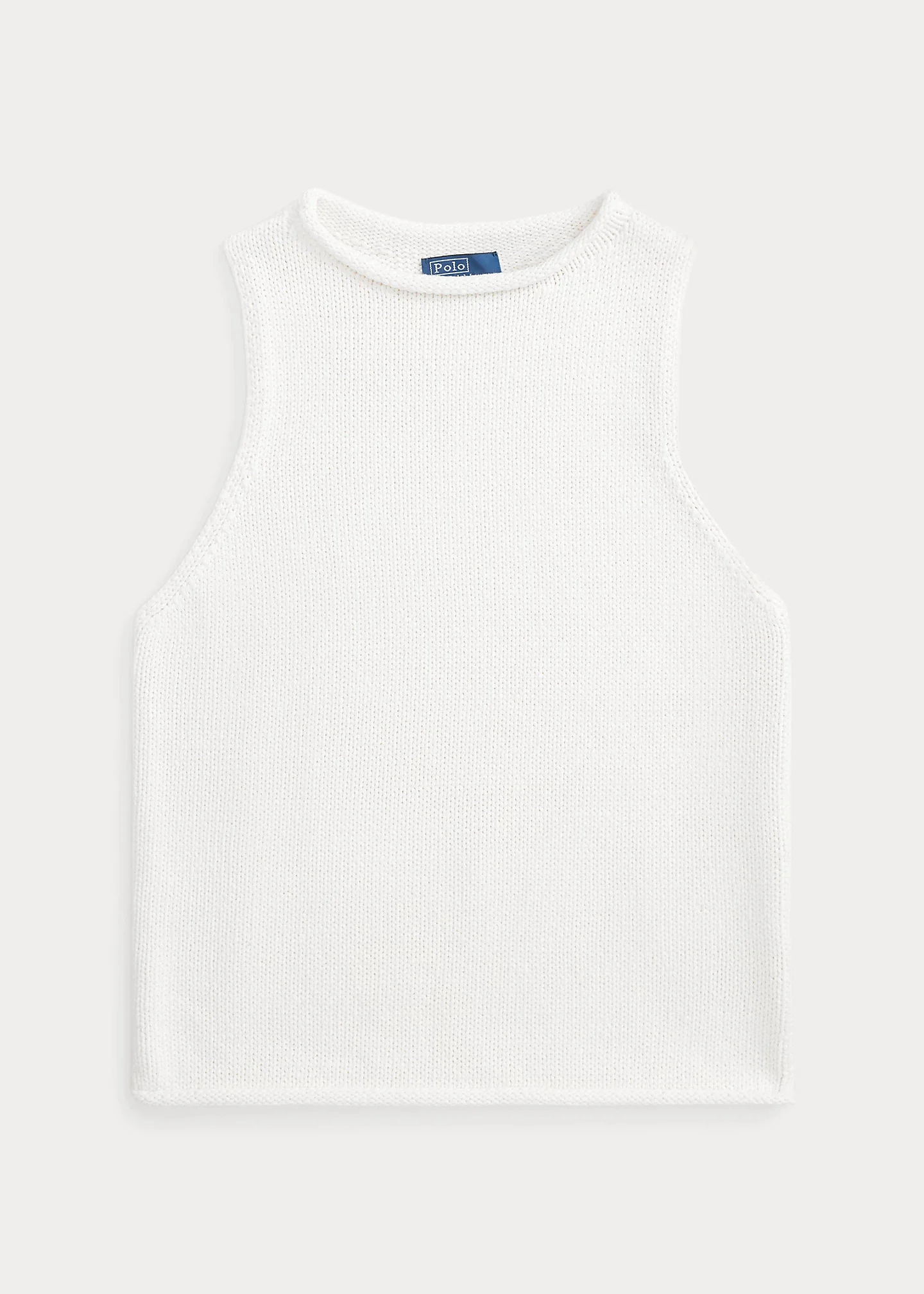 Linen-Blend Sleeveless Sweater Tank - 1