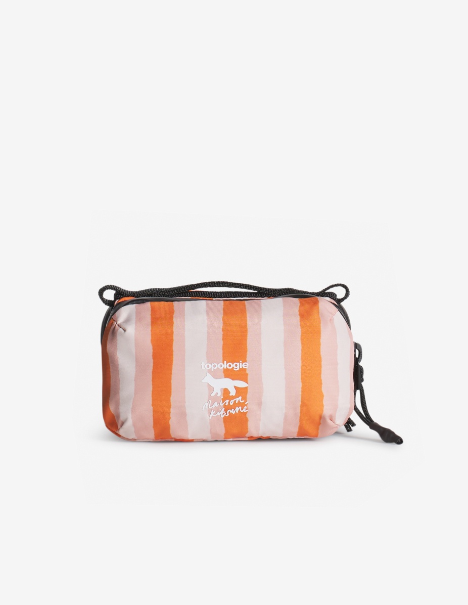 MAISON KITSUNE X TOPOLOGIE STRIPED MINI BOTTLE BAG - 1