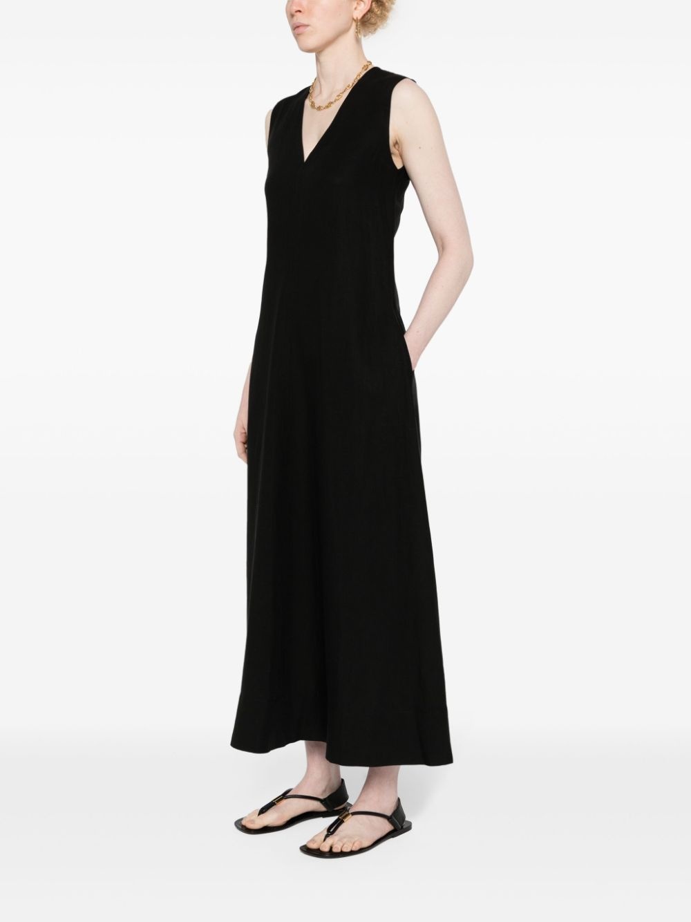 Linen blend maxi dress - 2