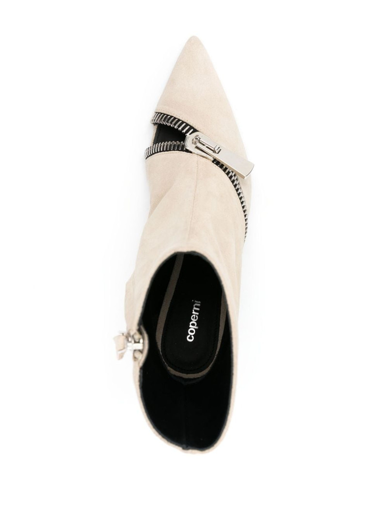 Zip 65mm suede ankle boots 4