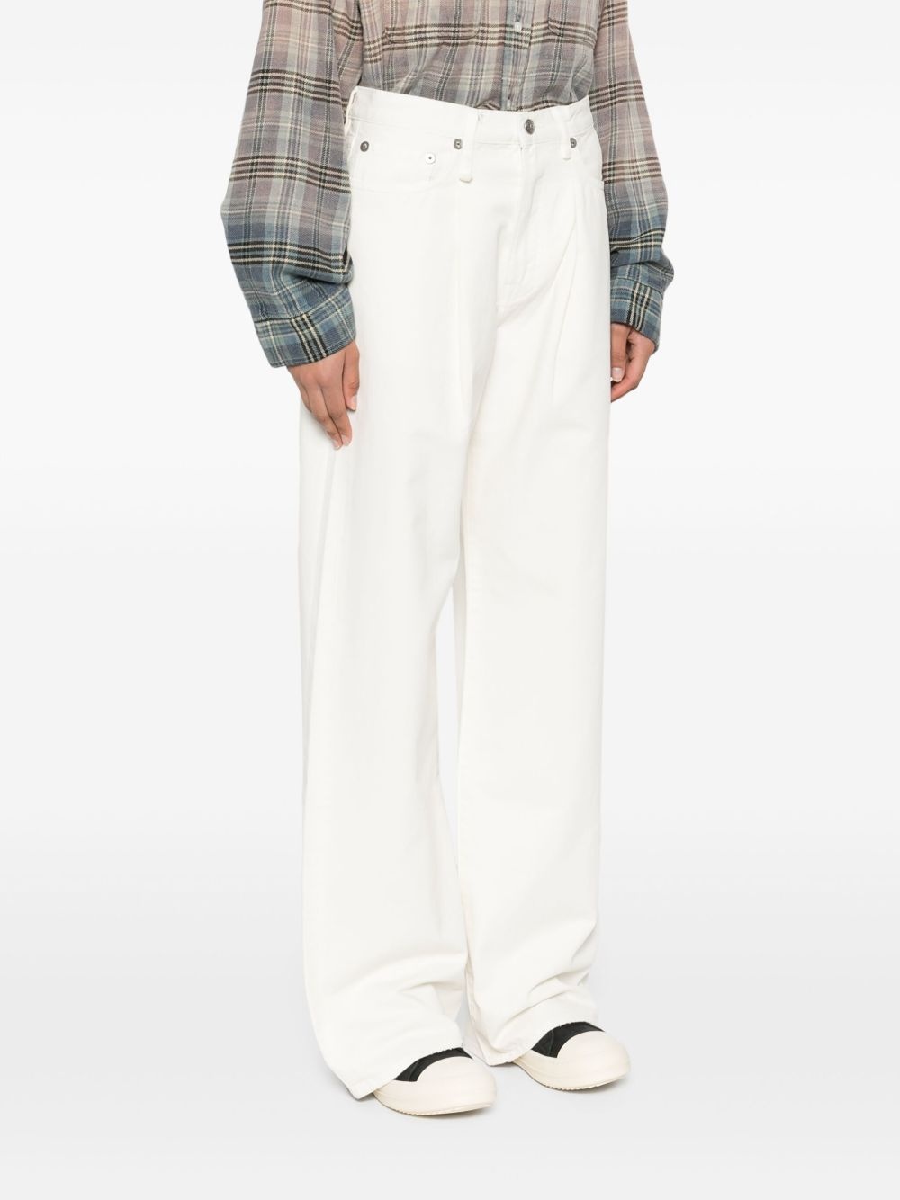 Damon pleated straight-leg jeans - 3