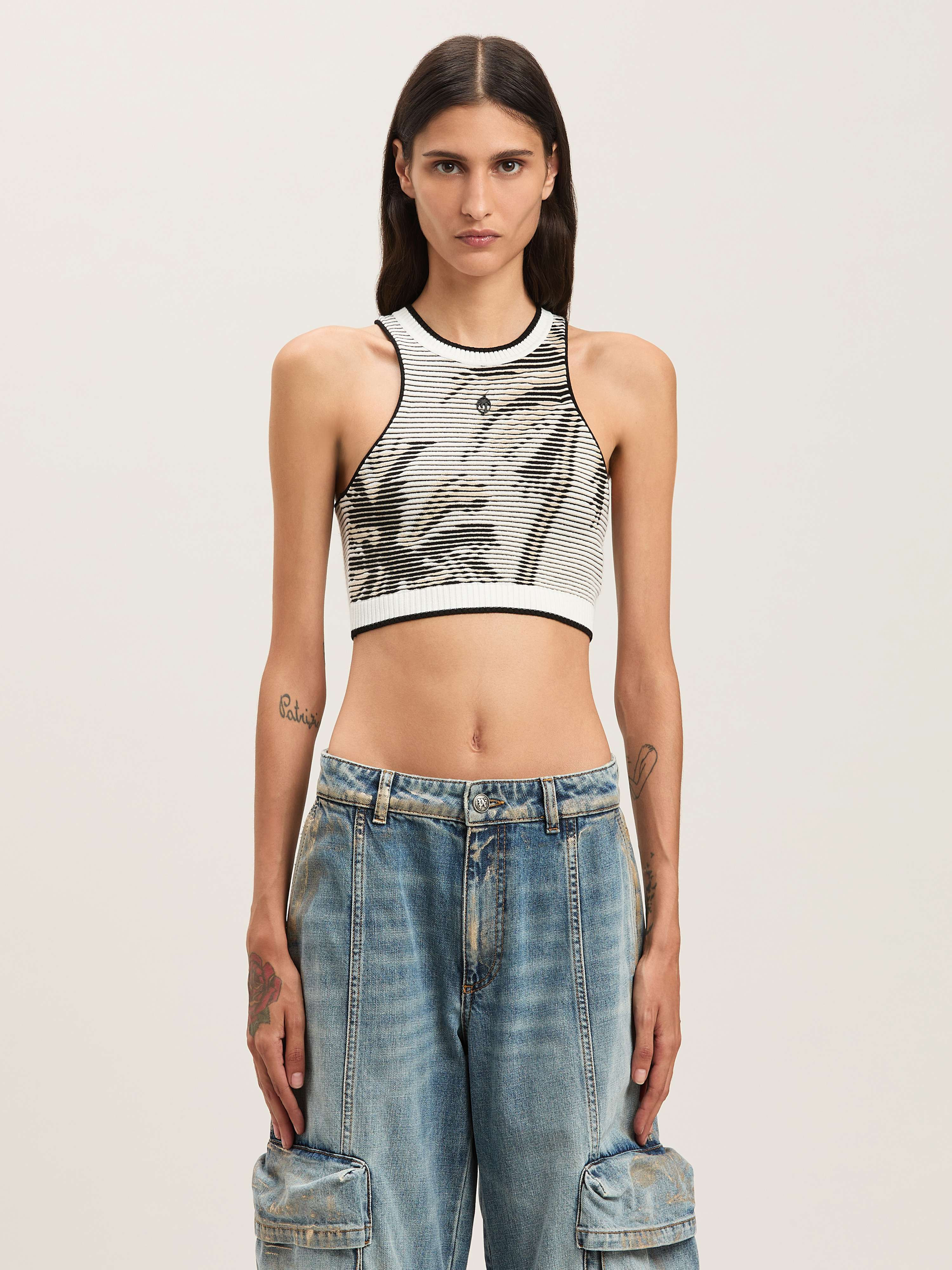 Palms jacquared knit top - 3
