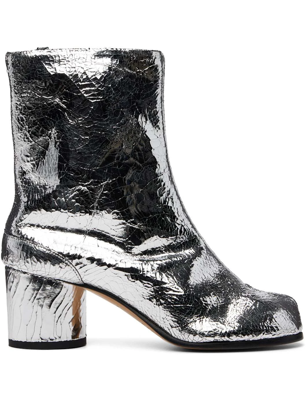 Silver Tabi Mirror Boots - 1