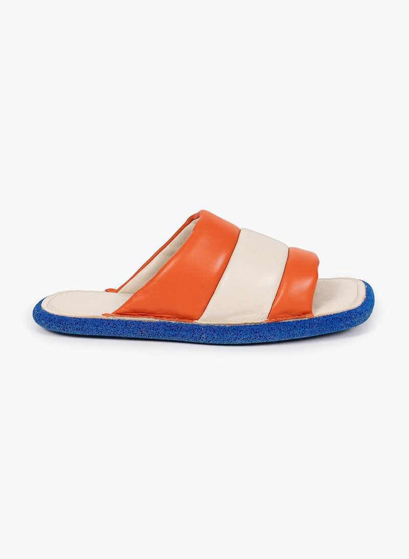 PADDED LEATHER SLIDES 1