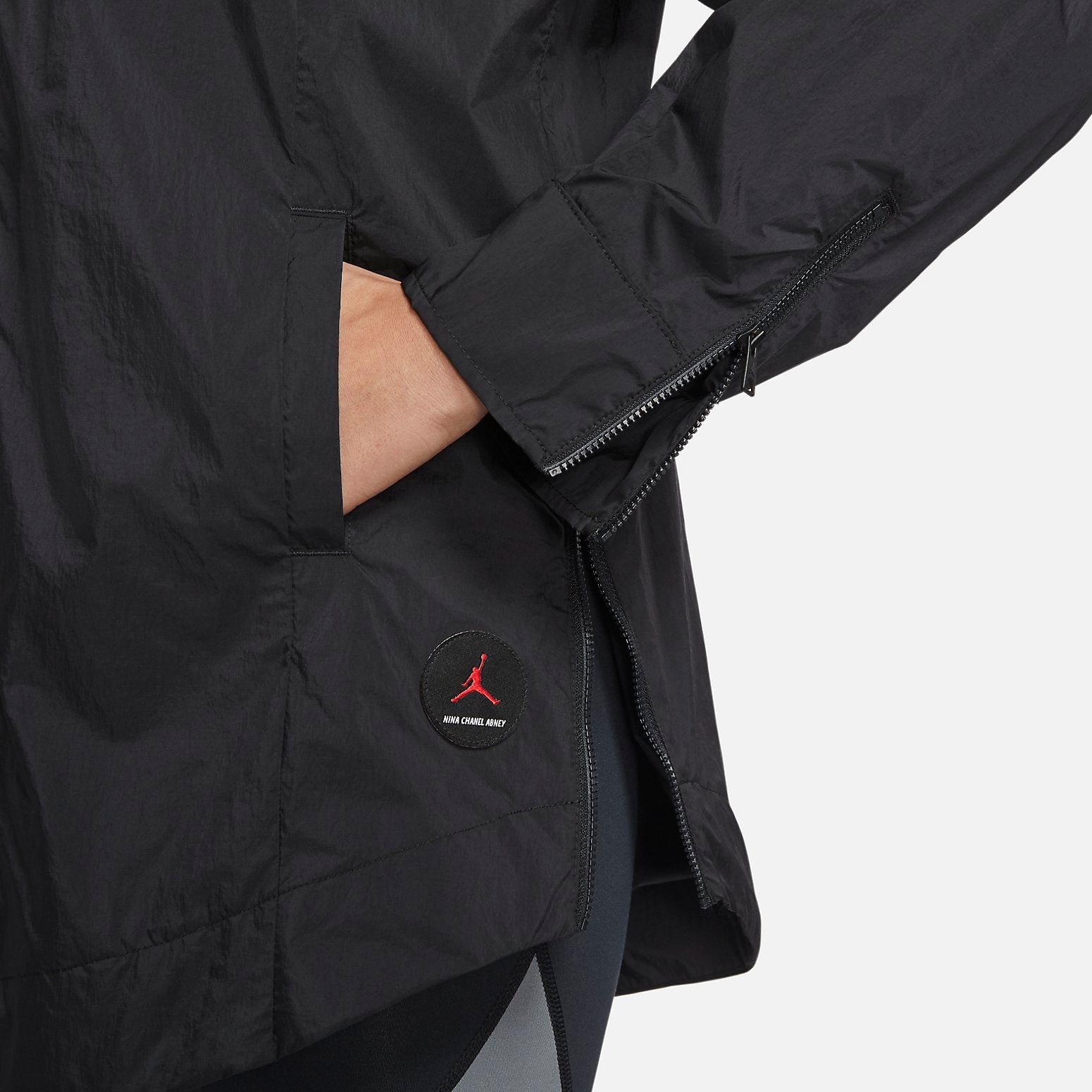 (WMNS) Air Jordan x Nina Chanel Abney Jacket 'Black' DO4153-010 - 4