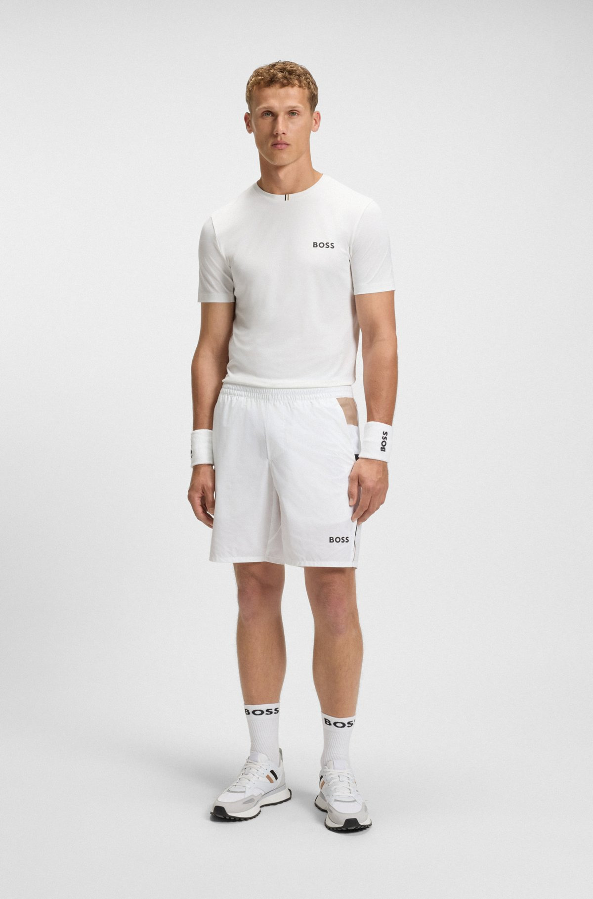 ACTIVE TENNIS SHORTS IN STRETCH FABRIC WITH MOISTURE MANAGEMENT - 3