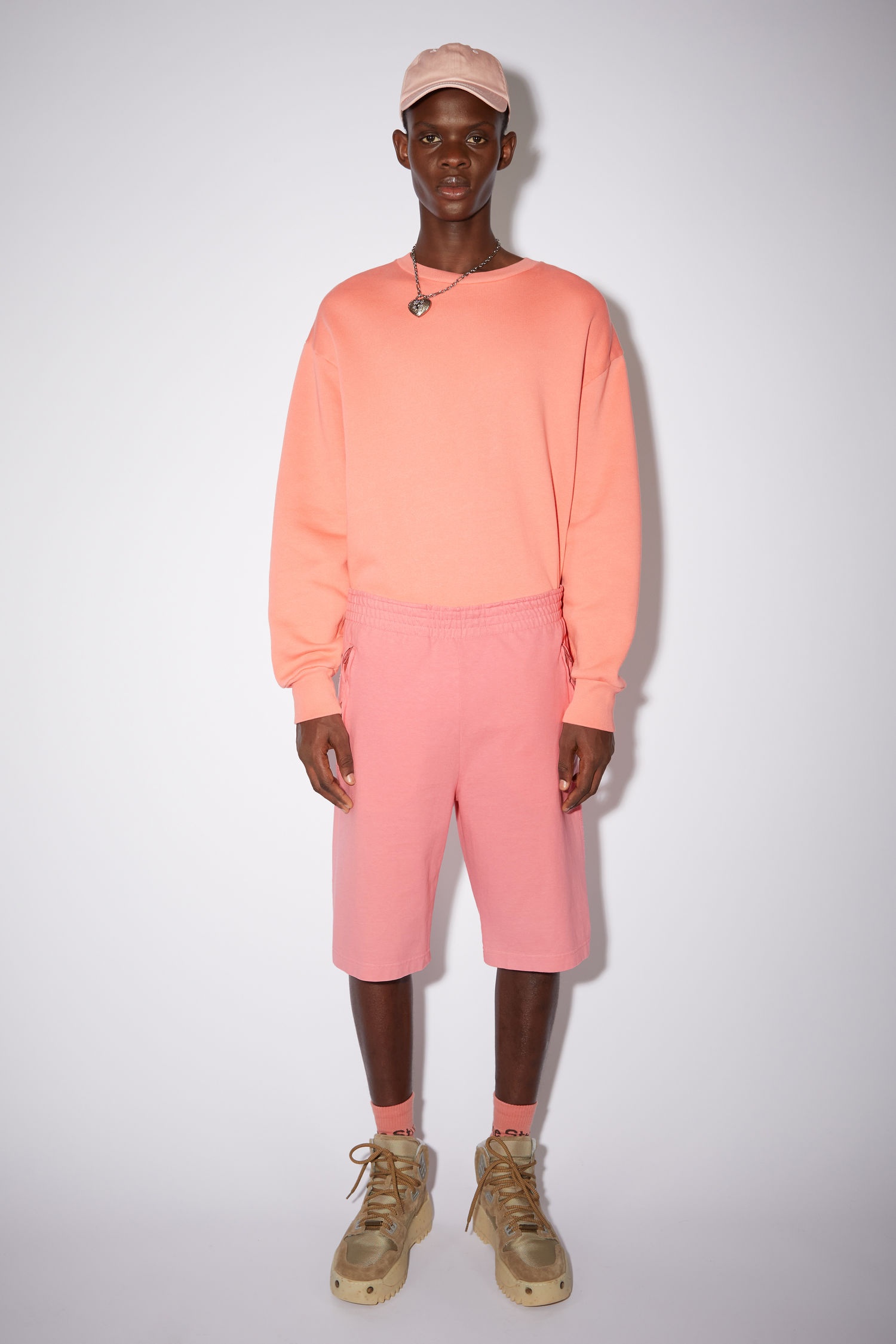 Cotton sweat shorts - Pink - 2