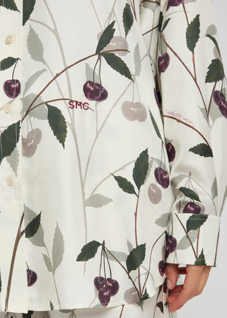 Stella Mccartney Cherry-print Silk Shirt - 5