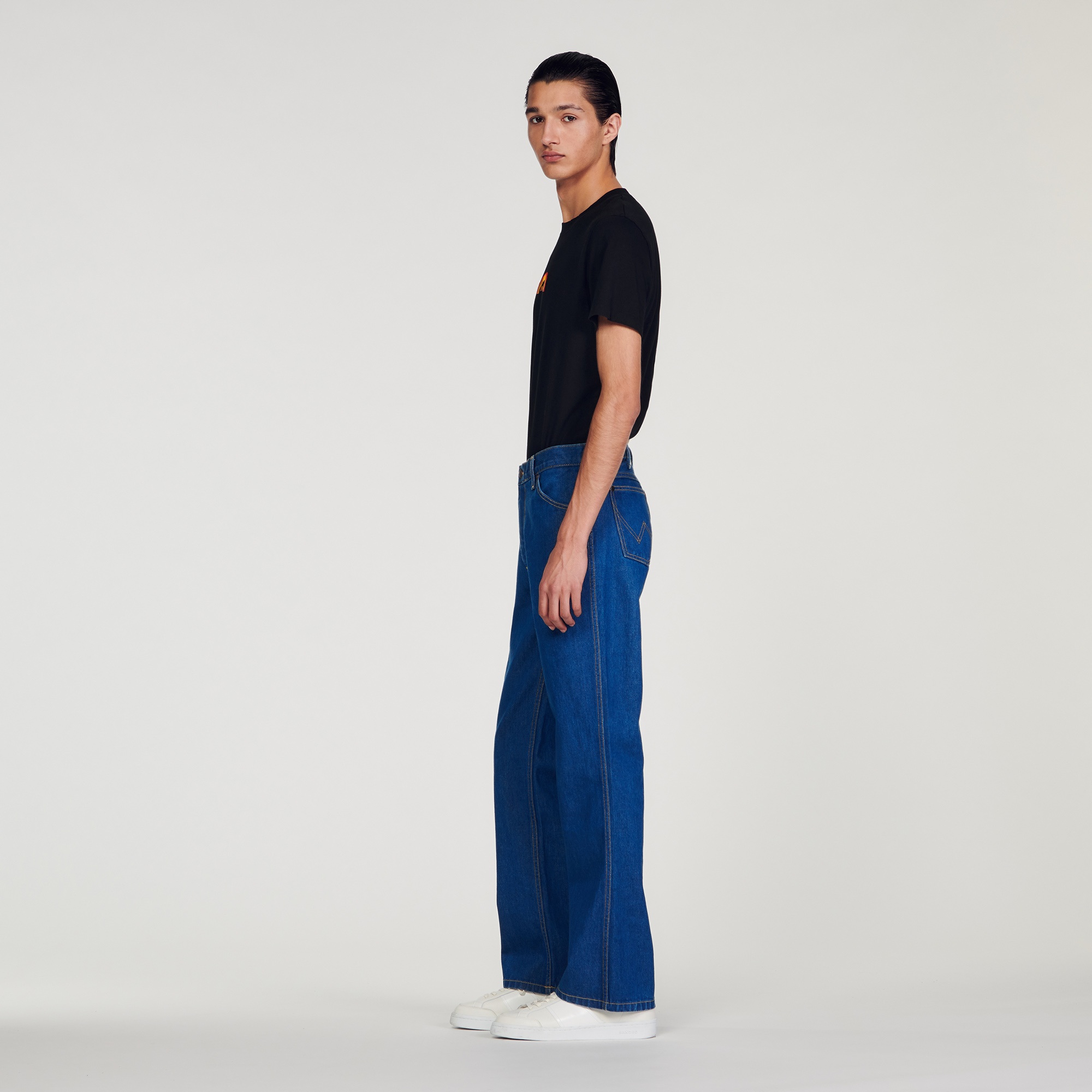 SANDROxWRANGLER faded jeans - 7