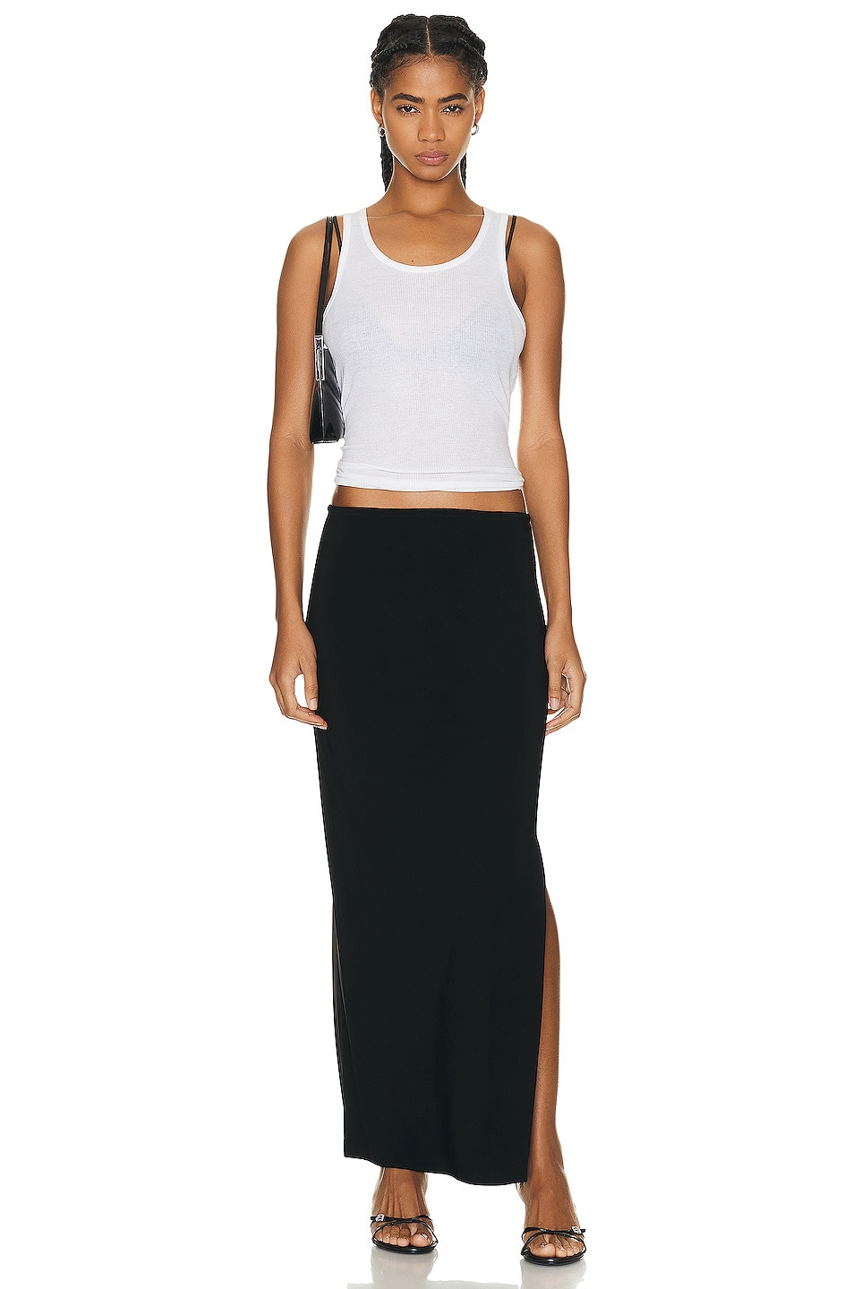 Side Slit Long Skirt - 5
