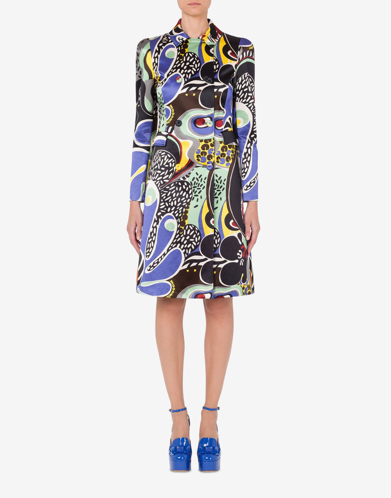 Moschino PSYCHEDELIC PRINT COAT outlook