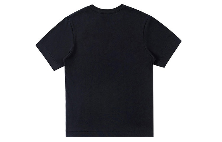 COMME des GARCONS PLAY Kawakubo Rei Black Printing Short Sleeve Black AZ-T201-051-1 - 2