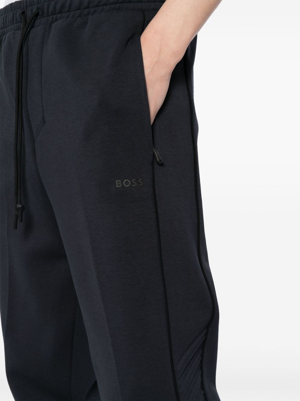 artwork-embossed track pants - 5